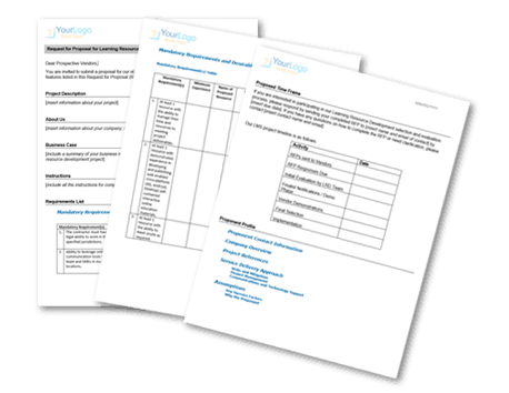 Free Learning Resource Development RFP Template